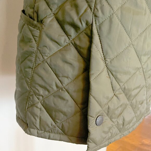 Barbour Heritage Liddesdale Quilted Barn Jacket - Olive Green Size XXS - Picture 7 of 10
